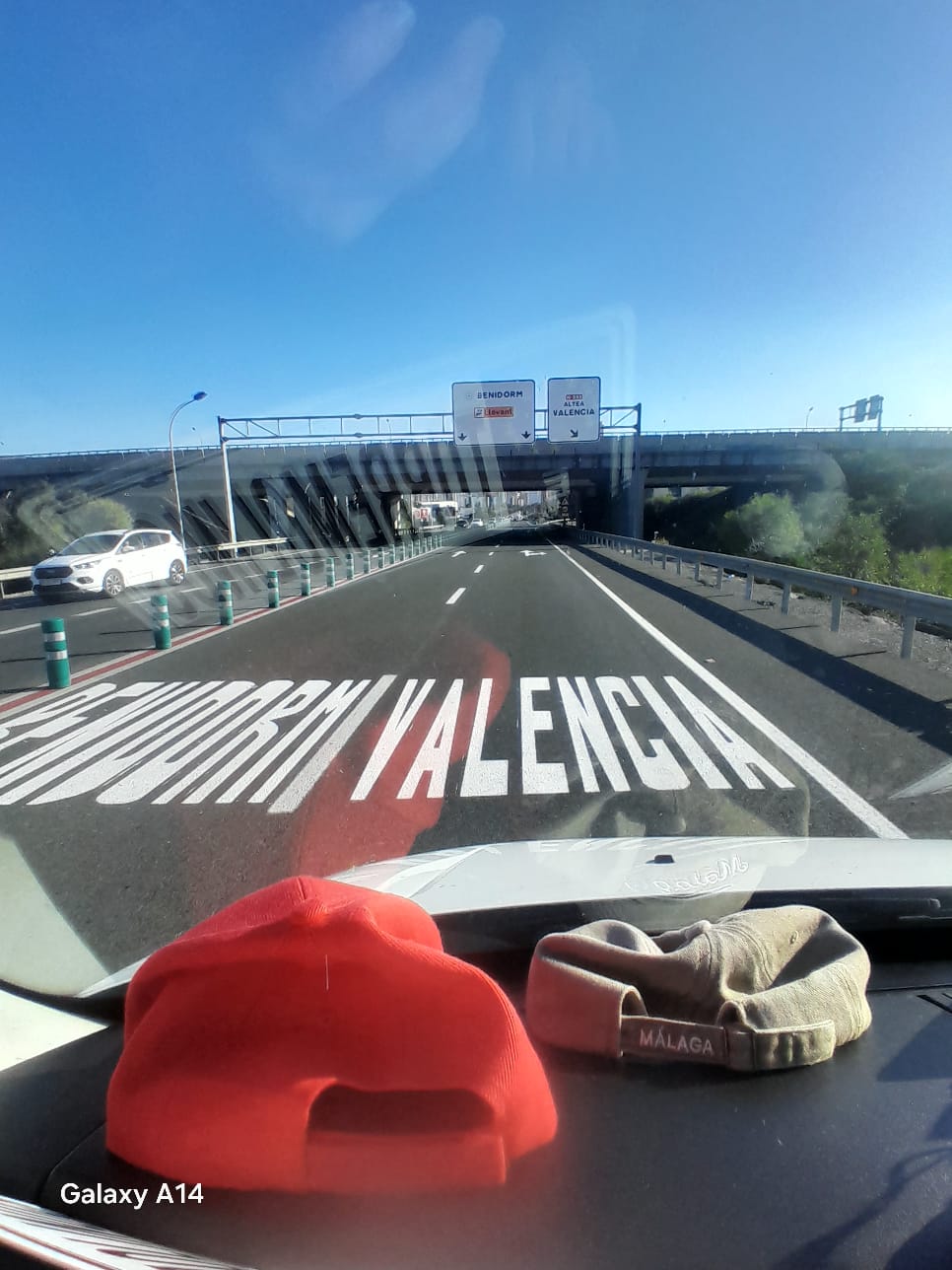 Snelweg richting Valencia Spanje